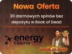 Energy bonus bez depozytu 30 free spinów