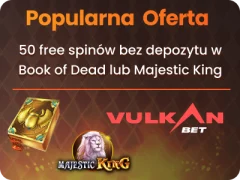 VulkanBet bonus bez depozytu 50 free spinów
