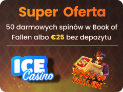 Ice Casino bonus bez depozytu 50 free spinów lub 25 euro