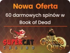 SuperCat bonus bez depozytu 60 free spinów